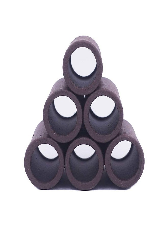 DOHO Aquarium Cave Handmade Brown Ceramic Shelters - Shrimp and Small Fish Habitat, Breeding Tube, Hiding cave - Hideaway Pipes Reduce Stress, Encourage Spawning - Aquarium Decorative Six Holes - Image 2